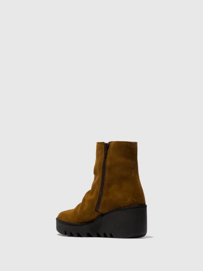 Zip Up Ankle Boots BAAN538FLY TOBACCO Women Fly London Ankle Boots