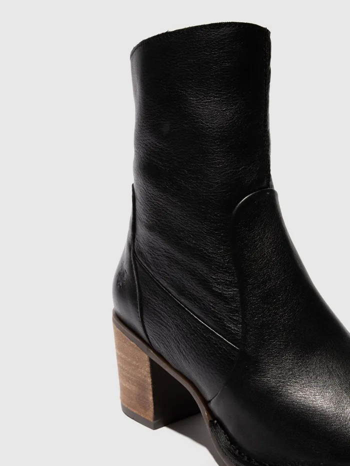 Zip Up Ankle Boots BECY097FLY BLACK Women Fly London Ankle Boots