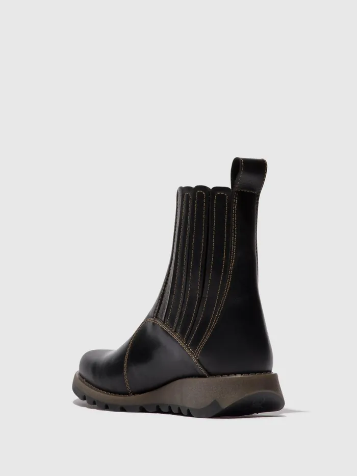 Zip Up Ankle Boots SUZY899FLY BLACK Women Fly London Ankle Boots